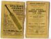 Wisden Cricketers' Almanack 1921 to 1943. A complete collection of original front and rear wrappers for books for the period stated. Original linen covers from 1938 onwards. Varied condition, some wear to wrappers/covers, some soiling, some loss to wrappe - 5