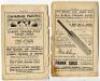 Wisden Cricketers' Almanack 1921 to 1943. A complete collection of original front and rear wrappers for books for the period stated. Original linen covers from 1938 onwards. Varied condition, some wear to wrappers/covers, some soiling, some loss to wrappe - 12