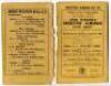 Wisden Cricketers' Almanack 1921 to 1943. A complete collection of original front and rear wrappers for books for the period stated. Original linen covers from 1938 onwards. Varied condition, some wear to wrappers/covers, some soiling, some loss to wrappe - 13