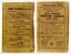 Wisden Cricketers' Almanack 1921 to 1943. A complete collection of original front and rear wrappers for books for the period stated. Original linen covers from 1938 onwards. Varied condition, some wear to wrappers/covers, some soiling, some loss to wrappe - 21