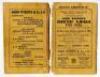 Wisden Cricketers' Almanack 1921 to 1943. A complete collection of original front and rear wrappers for books for the period stated. Original linen covers from 1938 onwards. Varied condition, some wear to wrappers/covers, some soiling, some loss to wrappe - 23