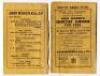 Wisden Cricketers' Almanack 1921 to 1943. A complete collection of original front and rear wrappers for books for the period stated. Original linen covers from 1938 onwards. Varied condition, some wear to wrappers/covers, some soiling, some loss to wrappe - 27
