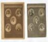 Wisden Cricketers' Almanack 'Five Cricketers of the Year'. Selection of original bookplate photographic plates taken from Wisden. The plates are 1897 (2 copies), 1905 (2), 1907 (2), 1915 (3), 1923, 1924 (trimmed) and 1925 . Qty 12. Odd faults otherwise in - 6