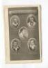 Wisden Cricketers' Almanack 'Five Cricketers of the Year'. Selection of original bookplate photographic plates taken from Wisden. The plates are 1897 (2 copies), 1905 (2), 1907 (2), 1915 (3), 1923, 1924 (trimmed) and 1925 . Qty 12. Odd faults otherwise in - 7