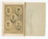 Wisden Cricketers' Almanack 'Five Cricketers of the Year'. Selection of original bookplate photographic plates taken from Wisden. The plates are 1897 (2 copies), 1905 (2), 1907 (2), 1915 (3), 1923, 1924 (trimmed) and 1925 . Qty 12. Odd faults otherwise in - 8