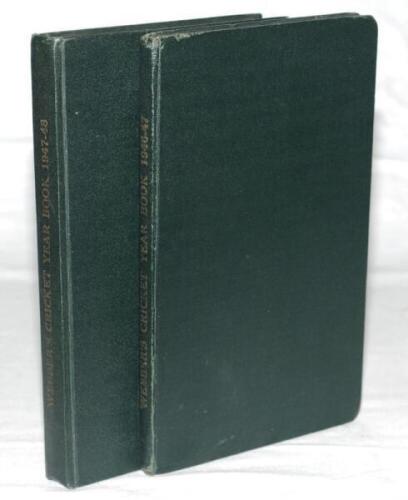 'Webber's Cricket Year Book' 1946-47 &amp; 1947-48. R. Webber. Privately published in Hunstanton 1947 &amp; 1948 (first and second year of issue). Limited edition of 100 and 250 numbered copies signed by the author, these being numbers 62 and 30 respectiv