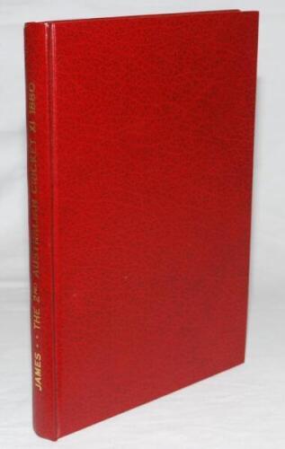 'The 2nd Australian XI's Tour of Australia, Britain and New Zealand in 1880/81 with Appendices'. Alfred James 1994. Privately published in red boards with gilt titles to spine. Limited edition of 100 copies, this being number 94. Signed to the limitation 