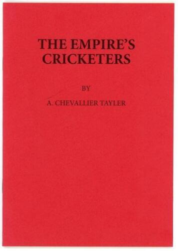 'Catalogue of an Exhibition of portrait drawings in coloured chalks of The Empire's Cricketers by A. Chevallier Tayler. Held in the rooms of The Fine Art Society 148, New Bond Street, June &amp; July, 1905. With a new introduction by John Hawkins'. Christ