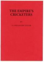 'Catalogue of an Exhibition of portrait drawings in coloured chalks of The Empire's Cricketers by A. Chevallier Tayler. Held in the rooms of The Fine Art Society 148, New Bond Street, June &amp; July, 1905. With a new introduction by John Hawkins'. Christ