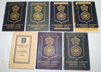 Hampshire C.C.C. yearbooks 1950-2018. A near complete run of yearbooks for seasons 1950-2018, lacking 1973 and 2006. Qty 82. Faults to some earlier issues, overall in good condition - cricket