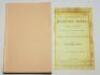 'The Scottish Cricketers' Annual and Guide'. Issue no. XV Seasons 1885-86. Edited by Percival King. Edinburgh. Bound in plain paper wrappers, lacking original wrappers. Stamp for Marylebone Cricket Club to first page. Facsimile copy of the original front 