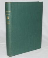 'The Cricketana Society: Catalogue of Cricket Literature A to F'. Compiled by T.R. Hunter c.1934. Typescript comprising 102 numbered single-sided pages of alphabetical lists of authors, titles and subjects entries up to and including C.B. Fry. Bound in gr