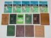 Cricket annuals and Club and league handbooks 1902-1979. Fourteen annuals including Evening News Cricket Annual 1902, 1903, 1904, age toning, wear, the 1903 and 1904 with boards detached. Leng's Cricket Handbook 1906 with significant worm damage, 1907 two - 2