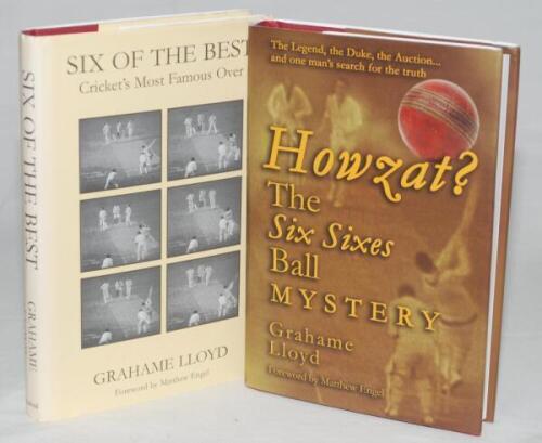 Garry Sobers. Six sixes v Glamorgan 1968. Two hardback titles with dustwrappers relating to Sobers' achievement of hitting six sixes in one over off the bowling off Malcolm Nash while playing for Nottinghamshire at Swansea in 1968. Both titles multi-signe