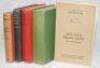 Signed biographies and histories. Four hardback titles including 'Test Cricket. A unique record of England v Australia matches (1877-1921), Willliam P.H. Sparks, London 1921, signed and dated by Plum Warner, 15th September 1927. Breaking to internal hinge