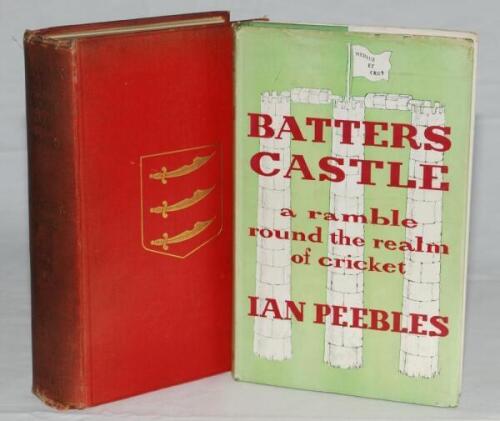 Middlesex cricket. 'Middlesex County Cricket Club Vol. II 1900-1920'. F.S. Ashley-Cooper. London 1921. Original red cloth with Middlesex emblem in gilt to front and gilt title to spine. Handwritten dedication in ink to front endpaper, 'A.R. Tanner with be