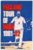 'England Tour of India 1981-82'. Pre-tour brochure produced by 'The Hindu Souvenir', Madras. Sold with 'Wisden on India. An Anthology', Jonathan Rice 2011, signed by Rice. Hardback with good dustwrapper. Qty 2. G/VG - cricket