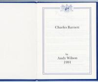 'Charles Barnett'. Andy Wilson. Richard Walsh Books, Somerset 1991. Limited to only forty numbered copies produced, this being number 5, signed to the limitation page by Barnett and the author. VG - cricket