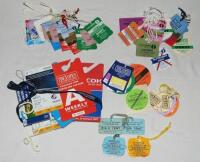 The Open Championship 1978-2015. A good selection of over fifty official admission badges and passes, the majority for Open Championships, some Dunhill Links Championship, including entrance badges, competitor's guest, staff, R&amp;A Tent badges etc. G/VG