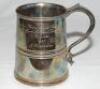 John 'Jack' Hargreaves. Silver 'Regent' plate tankard by the Goldsmiths &amp; Silversmiths Company, Regent Street, London. Engraved 'Dunlop Masters Golf Tournament, The Royal Liverpool Golf Club, Hoylake 1950. J. Hargreaves'. G - golfThe Dunlop [British] 