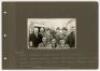 Ryder Cup 1937. Original mono real photograph candid style postcard of four members of the 1937 British Ryder Cup team, apparently on board a ship with six other gentlemen. Players are Arthur Lacey, Alf Padgham, Sam King and Dai Rees. The postcard loose m