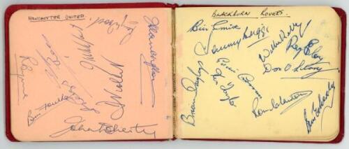 Barrie John Meyer. Bristol Rovers F.C. and Gloucestershire 1957-1971. Autograph album with owner's name 'Barrie J. Meyer. Bristol Rovers F.C.' annotated in ink to inside front cover. The album comprises pages multi-signed by football, County cricket and t