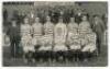 Queen's Park Rangers F.C. 1911/12. Early original mono postcard of the Queen's Park Rangers team seated and standing in rows wearing football attire. 'Health &amp; Strength' series. Postally unused. VG - football