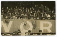 Southampton F.C. c.1910. Early original mono real photograph postcard of the crowd in the stand, presumably at a Southampton match. A. Rapp, Marine Photographer, Southampton. Postally unused. Some soiling to verso, light surface wear to image, otherwise a