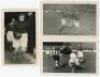 Individual football postcards late 1940s/ early 1950s. Six mono real photograph plain back postcards, each depicting a footballer of the period entering the field or in match action. Players featured include Stan Cullis, Sam Bartram (two different), Charl - 2