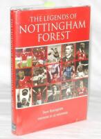 'The Legends of Nottingham Forest'. Dave Bracegirdle. Breedon Books 2007. Signed by the author and approx. one hundred and fifty players and managers from the 1940s onwards, with signatures to the inside covers, endpapers, title pages, and to player profi