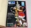 Arsenal v Liverpool 2001. Official programme for the F.A. Cup Final played at the Millennium Stadium, Cardiff on 12th May 2001. The programme has been professionally bound, by the vendor, in red boards with cream end papers, titles in gilt to front board 