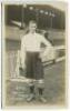 Matthew Michael Reilly. Tottenham Hotspur 1906-1908. Early mono real photograph postcard of goalkeeper Reilly, full length, in Spurs attire. Title to lower border 'M. Reilly. Tottenham Hotspurs Goalkeeper'. Appears to be a Jones Bros of Tottenham postcard