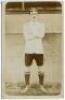 William McNair. Tottenham Hotspur 1907-1908. Early mono real photograph postcard of McNair, full length, in Spurs attire. Jones Bros, Tottenham. Postally unused. Good condition - footballMcNair made twenty seven appearances for Tottenham scoring seven goa