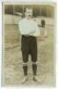 Peter Kyle. Tottenham Hotspur 1905-1906. Sepia real photograph postcard of Kyle, full length, in Spurs attire. Title to lower border read 'Peter Kyle. Tottenham Hotspurs'. Appears to be a F.W. Jones of Tottenham postcard. Postally unused. Minor wear other