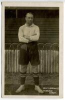 Percy Humphreys. Tottenham Hotspur 1909-1911. Early mono real photograph postcard of Humphreys, full length, in Spurs shirt. Title to lower border 'Percy Humphreys. Tottenham Hotspur'. F.W. Jones Bros of Tottenham. Postally unused. Some minor surface mark