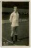 A. Findlay. Tottenham Hotspur 1920-1921. Mono real photograph postcard of Findlay, full length, in Spurs attire. W.J. Crawford' of Edmonton. Postally unused. Good condition - footballFindlay played only one match for Tottenham