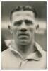 Samuel Bell. Tottenham Hotspur 1934-1936. Mono real photograph of Bell,head and shoulders, in Spurs shirt. Photograph by Universal Pictorial Press of London. Label to back of photograph with date 'March 1935'. 4&quot;x6&quot;. Good/very good condition. A 