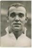 Albert Edward Page. Tottenham Hotspur 1936-1945. Mono real photograph of Page, head and shoulders, in Spurs shirt. Photograph by Universal Pictorial Press of London. Label to back of photograph with date 'November 1937'. 4&quot;x6&quot;. Good condition. 