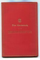 'The Centenary of the Marylebone Cricket Club 1787-1887'. Compiled by Henry Perkins 1887. A short summary of the history of the club, the names of those present at the Centenary Dinner, and a resume of the speeches delivered thereat. Twenty seven page boo