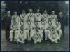 Australian tour to England 1938. Original mono photograph of the Australian touring party seated and standing in rows wearing cricket attire. The photograph nicely signed in black ink by all sixteen players and the manager, Jeanes, seventeen signatures in