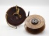 A fine Hardy Nottingham Silex Action 4" walnut centre pin reel, soldi drum with twin domed horn handles and brass telephone release latch, Bickerdyke line guide, rim mounted casting lever with Silex brake mechanism, starback foot stamped makers details, - 3