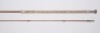 A B. James “Richard Walker Mk.IV Avon" 2 piece cane coarse rod, 10’, crimson silk inter-whipped, alloy sliding reel fittings, “onion" cork handle, suction joint, London transfer label, in later bag