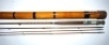 Halford’s own Hardy “Halford" 3 piece (2 tips) cane trout fly rod, 9’6", broad crimson inter-whipped banding, nickel silver reel seat with sliding alloy ring, ebony and nickel silver butt cap with reversible spear, agate lined stripping guide and tip ring