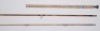 A George Howell “Kennet Perfection" 2 piece cane float rod, 11’6", built on Chapman’s cane, crimson inter-whipped, detachable handle with sliding alloy reel fittings, stand-off rings, suction ferrules, little used condition, in bag