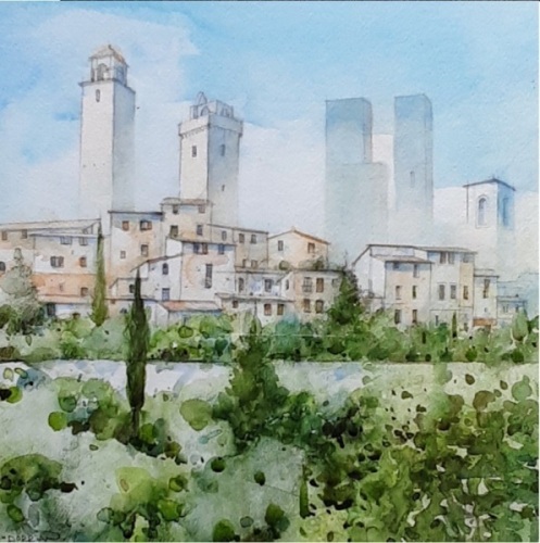 Morning, San Gimignano by Paddy Dorrian 