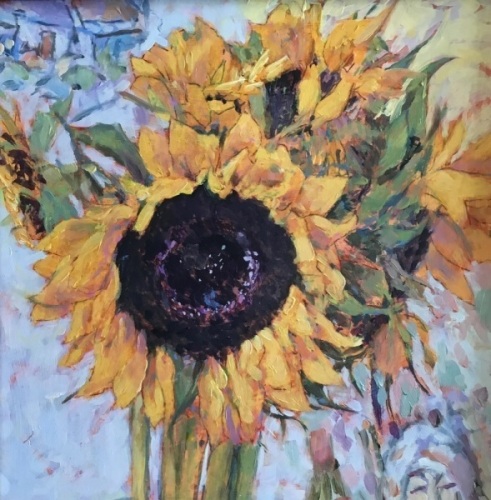 Flower Of Ukraine (Sunflowers In The Studio) by Chick McGeehan 