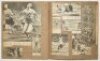 Cricket scrapbook albums 1948-1952. Five softback scrapbook albums comprising press cutting images and reports of Test series in England v Australia 1948, v New Zealand 1949, v West Indies 1950, v South Africa 1951, M.C.C. tours to South Africa 1948/49, A - 3