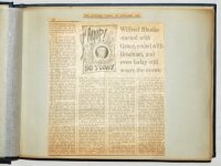 Wilfred Rhodes. Yorkshire & England 1898-1930. Large album comprising newspaper and magazine cuttings relating to the cricket career of Rhodes, and his contemporaries, compiled by the cricket historian, G. Neville Weston, with annotations to the pages in 