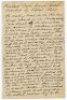 Robert Arthur 'Bob' Thoms, umpire. Three pages of handwritten notes by Thoms, titled 'Richard Daft's Benefit Match [1876] described by Robert Thoms' who gives a detailed description of the scene for the match North v South at the 'Old Trent Bridge Ground'