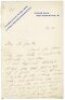 E.B. Noel to Alfred J. Gaston, cricket follower, writer and collector. Two page handwritten letter from Noel on Queen's Club, West Kensington letterhead, dated 'Aug 14'. Noel writes to say 'I have duplicate Wisdens of 1896, 1901, 1905, 1908 & 1911 [and] a